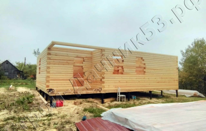 4 Брусовой дом К-31, 10×7.5, 132 м², Рязанская область, Рязанский район,  Деревня Ивкино (8)
